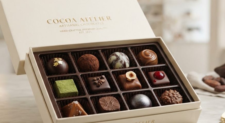 Assorted Truffle Box of 12 — detail view
